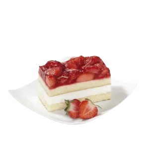 Plancha de Queso y Nata con Fresas