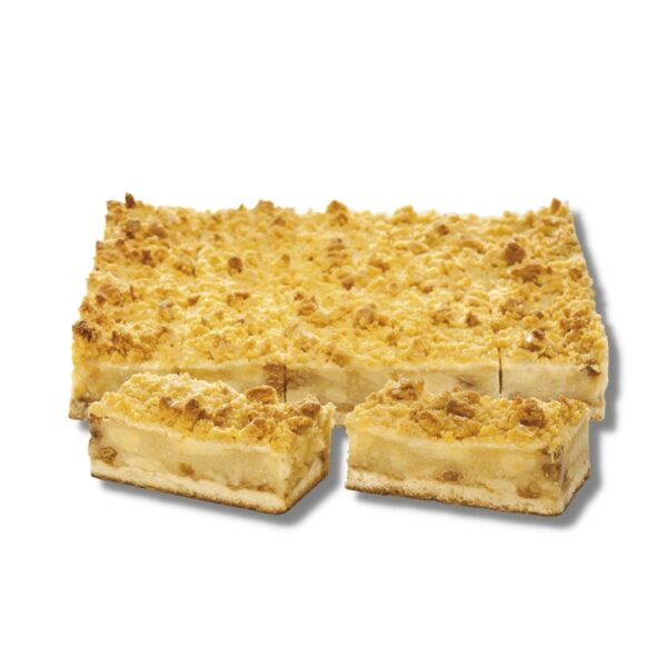 plancha de manzana con streusel