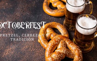 Cerveza y panes alemanes para celebrar el Oktoberfest